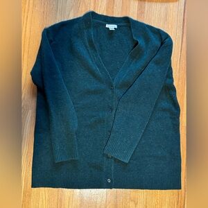 Womens Sweater Athleta IX evergreen cardigan button v neck